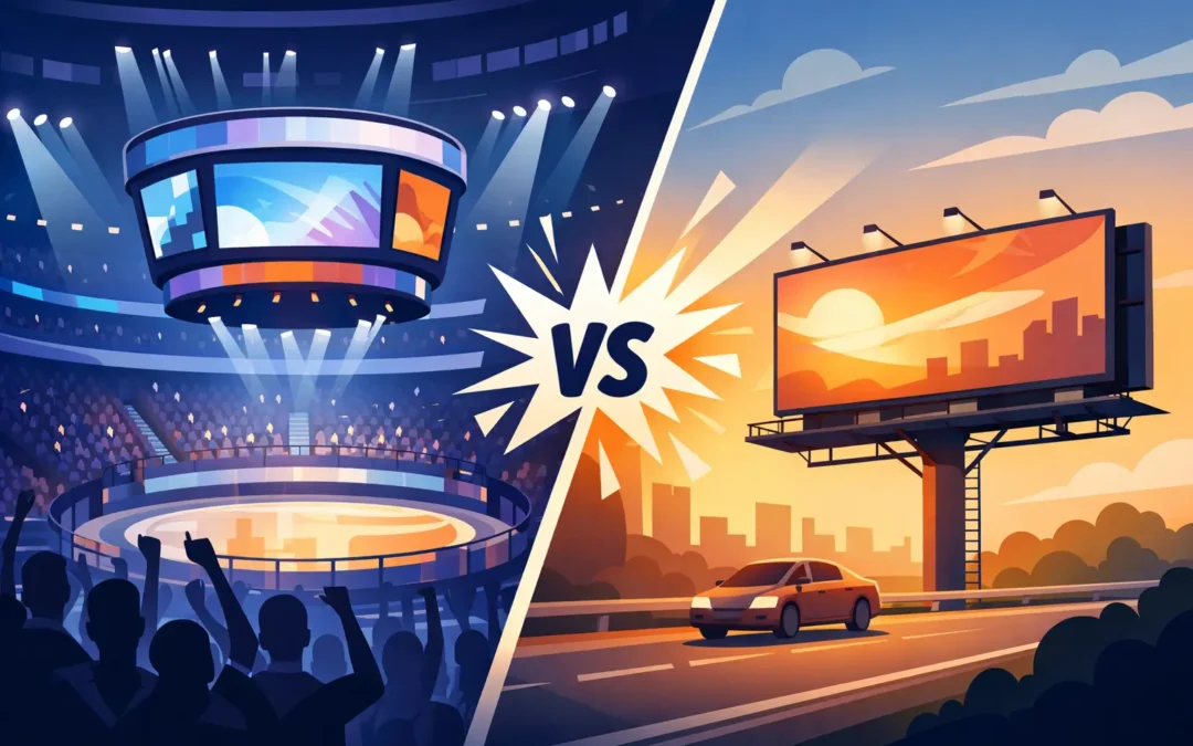 Arena Ads vs Billboards: What Wins?